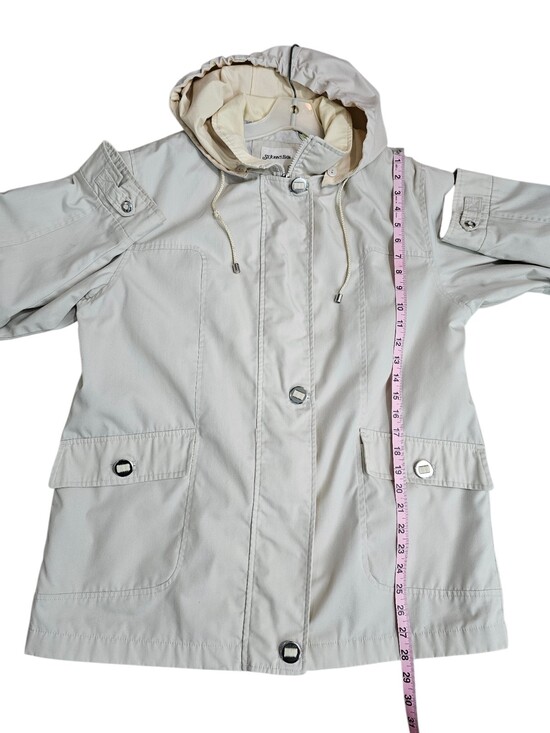 Vintage St Johns Bay Hooded Nautical Jacket Sailboat Lined Utility Coat L Rare - Picture 8 of 8